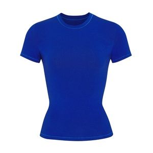 Skims Cobalt Cotton Jersey T-shirt
